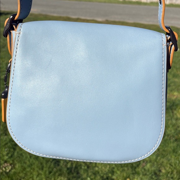 Coach 1941 Saddle Bag 23 in cornflower blue - Picture 14 of 14